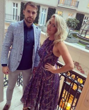 Kevin Ramsey son Aaron Ramsey and daughter-in-law.